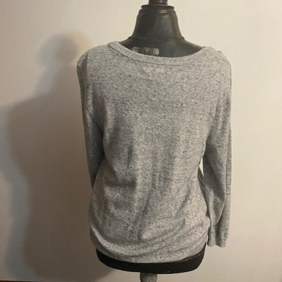 Maison Jules Gray crew neck sweater, size Large - Picture 2 of 3
